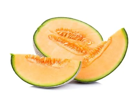 Melon isolated on white background Fotos Stock