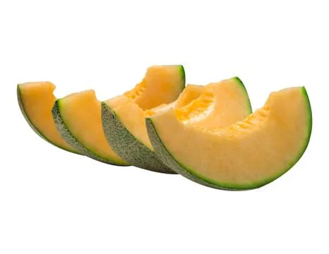 Melon isolated on white Stock Photos