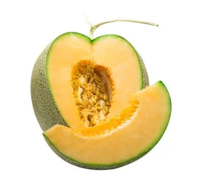 Melon isolated on white Stock Photos