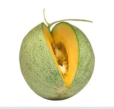 Melon isolated on white Stock Photos