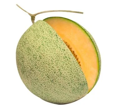 Melon isolated on white Stock Photos