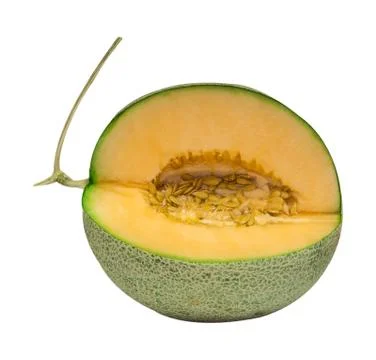 Melon isolated on white Stock Photos