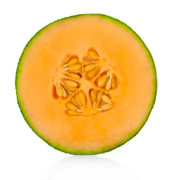 Melon isolated on white Stock Photos