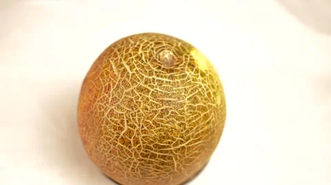 Melon lying on the saucer Stock Footage 55562203