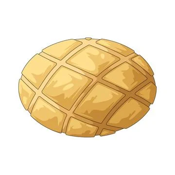 Melon pan illustration イラスト素材