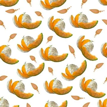 Melon pattern Stock Illustration
