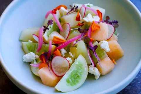 Melon Salad Stock Photos