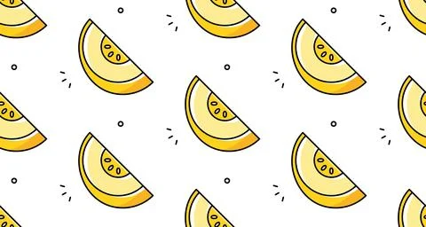 Melon seamless pattern 库存插图