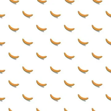 Melon seamless pattern. Vegan organic eco fruit background. vector illustrati Stock Illustration
