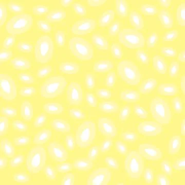 Melon Seed Seamless Pattern Isolated on Yellow Background Stock Illustration