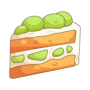 Melon shortcake イラスト素材
