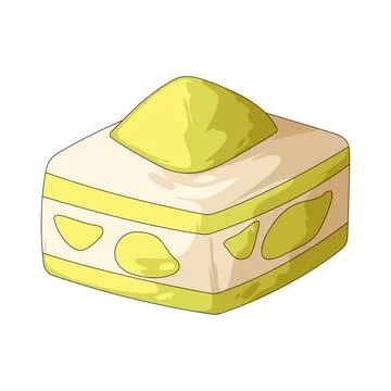Melon shortcake illustration イラスト素材