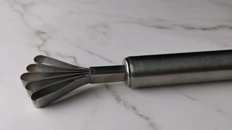 Melon Shredder or Young Coconut Scraper Grater Stock Footage 240903023