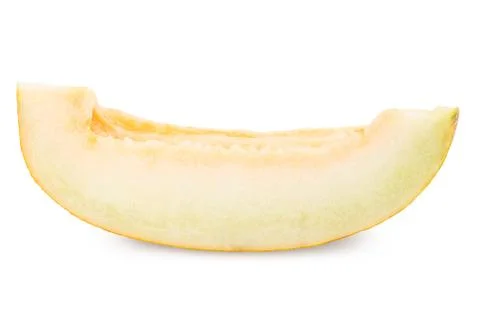 Melon slice isolated on white background cutout. Stock Photos