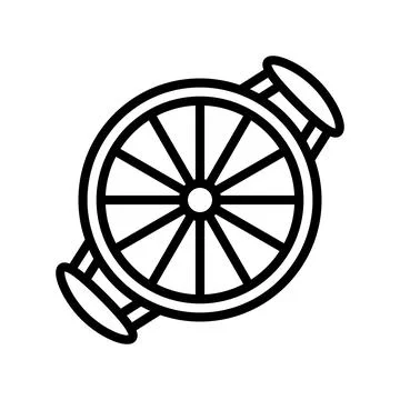 Melon slicer cutter line icon vector illustration Stock Illustration