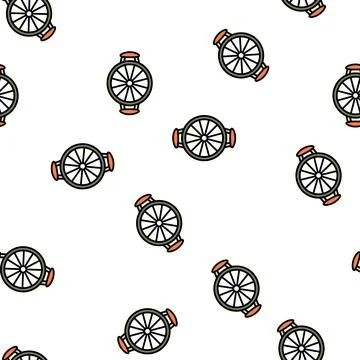 Melon slicer cutter vector seamless pattern 库存插图