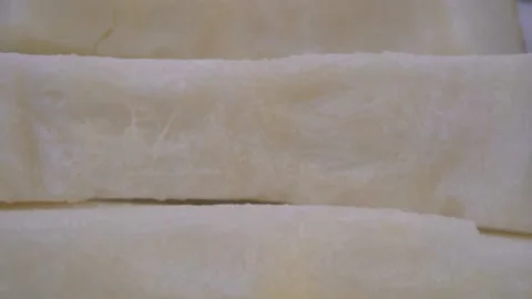 Melon slices close up Stock Footage 142241118