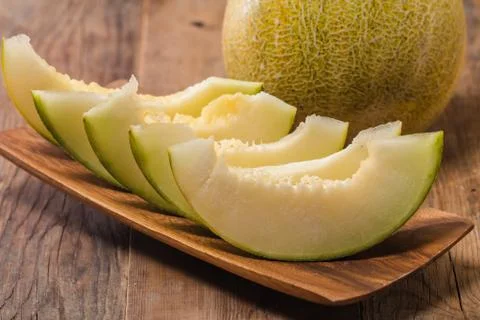 Melon slices Stock Photos