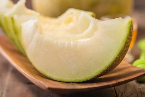 Melon slices Stock Photos