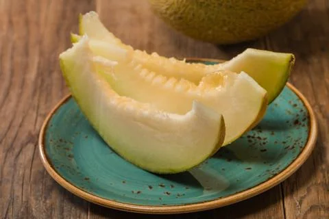 Melon slices Stock Photos