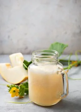 Melon smoothie Stock Photos