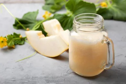 Melon smoothie Stock Photos