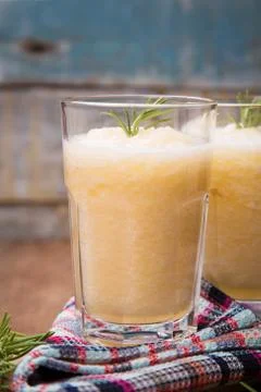 Melon smoothie Foto stock