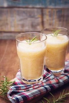 Melon smoothie Stock Photos