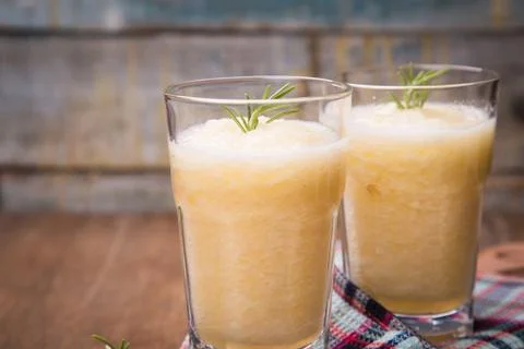 Melon smoothie Stock Photos