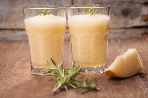 Melon smoothie Foto stock