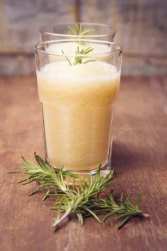 Melon smoothie Stock Photos