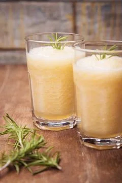 Melon smoothie Stock Photos