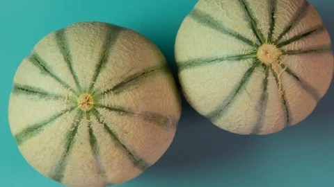 Melon spinning Stock Footage 88349324
