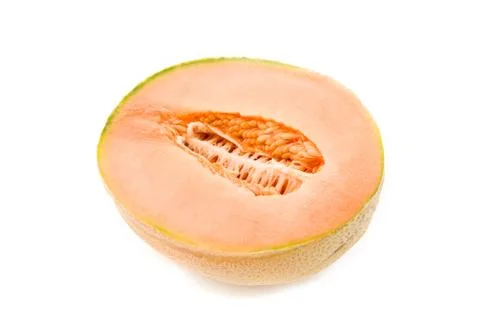 Melon on white background Stock Photos