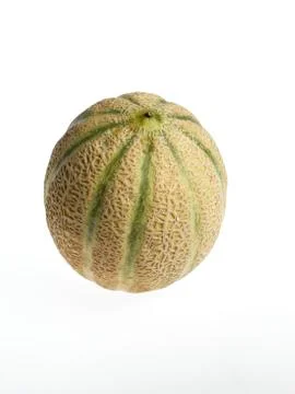 Melon on white background Stock Photos