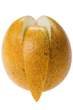 Melon on white Stock Photos