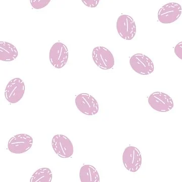 Melon yellow glyph seamless pattern Stock Illustration