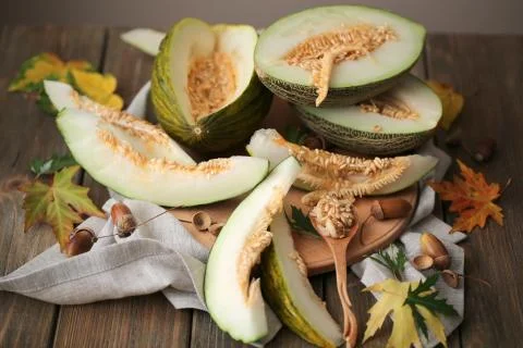 Melons still life Stock Photos