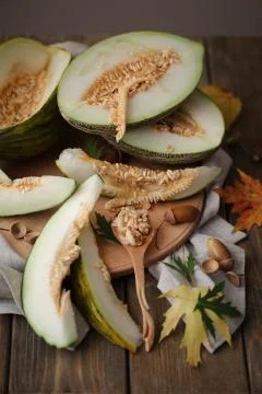 Melons still life Stock Photos