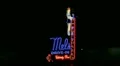 Mels Drive-In neon sign Hollywood HD Footage