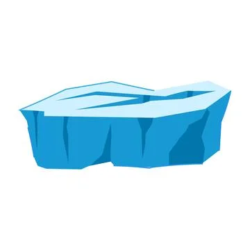 Melt ice crack cartoon vector illustration 스톡 일러스트