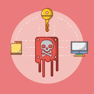 Meltdown and spectre Stock Illustration