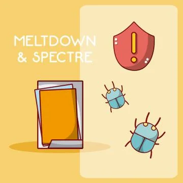 Meltdown and spectre 스톡 일러스트