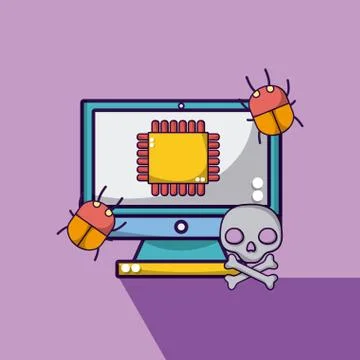 Meltdown and spectre 库存插图