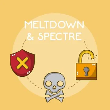 Meltdown and spectre Stock Illustration