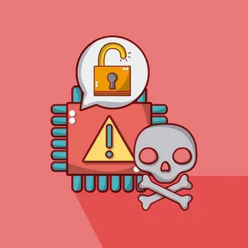 Meltdown and spectre 스톡 일러스트