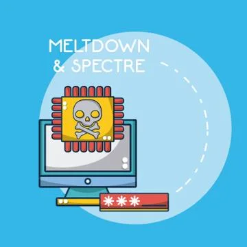 Meltdown and spectre Stock Illustration