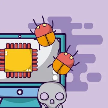 Meltdown and spectre Stock Illustration