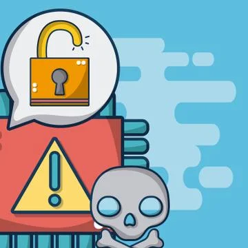 Meltdown and spectre Stock Illustration