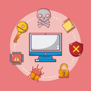 Meltdown and spectre 库存插图